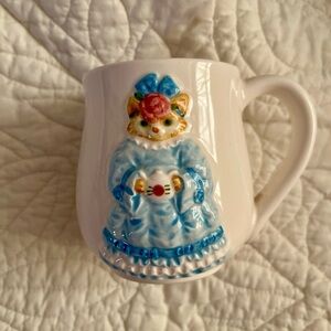 E. K. Brownd Otagiri Japan cat holding teapot mug